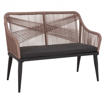 Καναπές Myrtia HM5550.12 Διθέσιος 123x61x90cm Anthracite-Beige