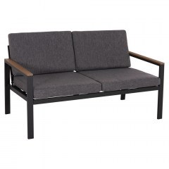 Καναπές Safin HM6279.03 Διθέσιος 140x70x77cm Anthracite