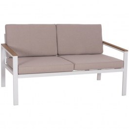 Sofa Safin HM6279.01 Two-Seater 140x70x77cm White-Beige BEIGE