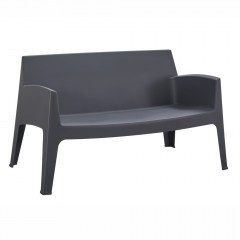 Sleek Sofa HM6366.10 Two-Seater 133x68x73cm Grey