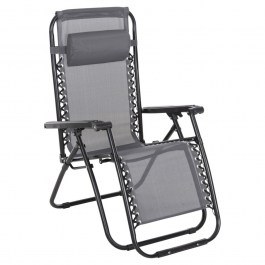 Relax Companion Recliner HM5095.11 67x145x110cm Grey-Black GREY-BLACK