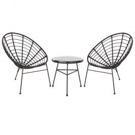 Σαλόνι Allegra (Σετ 3τμχ) HM21047.12 Black BLACK