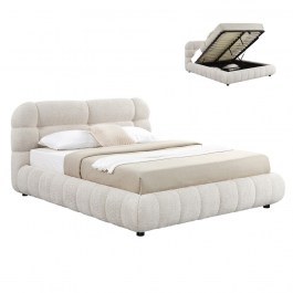 Bed Molen HM730.03 With Storage Space 188x235x105cm For Mattress 160x200cm Beige BEIGE