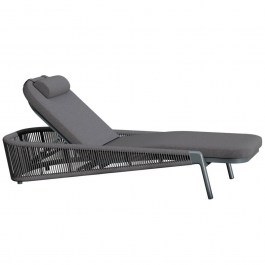 Ξαπλώστρα Xantion ΗM6475.01 210x75x92cm Dark Grey DARK GREY