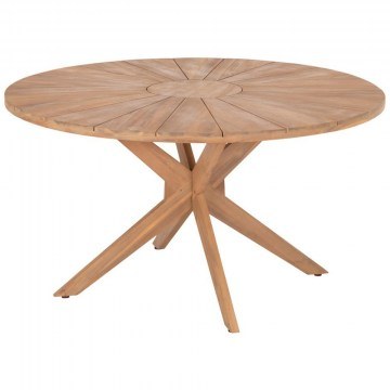 Τραπέζι Κήπου Corten HM6443 Φ140x76cm Natural