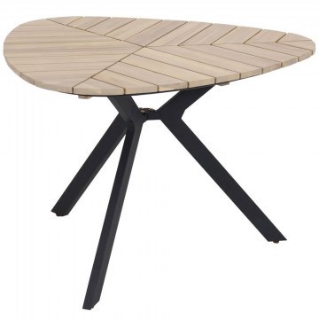 Τραπέζι Κήπου Traden HM6242 110x108x76cm Natural-Black