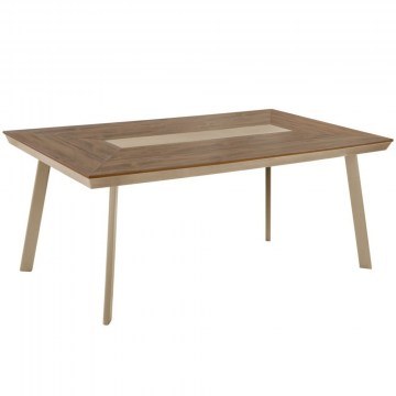 Τραπέζι Κήπου Taber HM5131.04 200x100x75cm Cappuccino-Natural