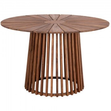Τραπέζι Κήπου Cristobal HM6234 Φ120x76cm Natural