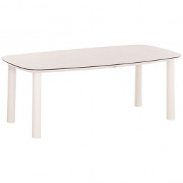 Garden Table Dosun HM6202.02 220x100x75cm Ceramic Effect Cream CREAM