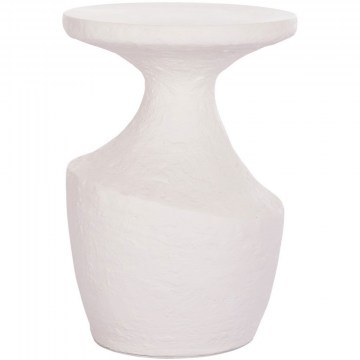 Τραπεζάκι Βοηθητικό Rebon HM18156.02L Φ40x56,5cm White