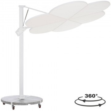 Ομπρέλα Με Βάση Cannopy Flower HM21286.02 238x220cm White
