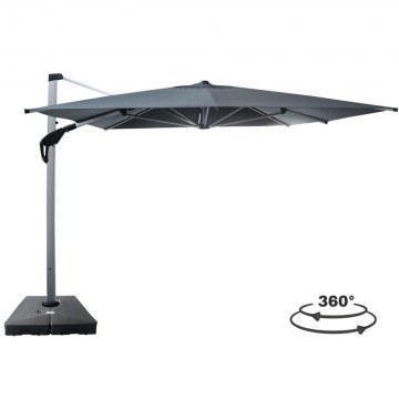 Ομπρέλα Με Βάση Javante HM10721.01 400x400x290cm Grey