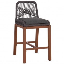 Σκαμπό Μπαρ Howard HM5791.22 47,5x55x94,5cm Brown-Grey BROWN-GREY