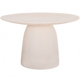Τραπέζι Seppo HM18154.02 Φ119,5x75,5cm White WHITE
