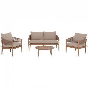 Σαλόνι Κήπου Kanu (Σετ 4Τμχ) HM6416 Natural-Beige