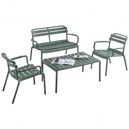 Garden Lounge Korver (Set 4Pcs) HM21096.05 Dark Olive OLIVE