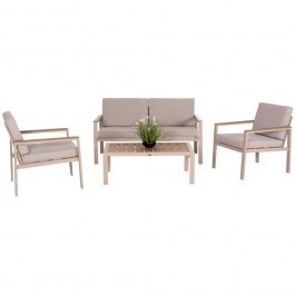 Σαλόνι Κήπου Safin (Σετ 4Τμχ) HM6278.04 Cappuccino-Beige CAPPUCCINO-BEIGE