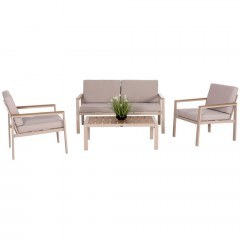 Σαλόνι Κήπου Safin (Σετ 4Τμχ) HM6278.04 Cappuccino-Beige