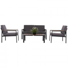 Σαλόνι Κήπου Safin (Σετ 4Τμχ) HM6278.03 Dark Grey