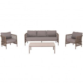 Σαλόνι Κήπου Sondra (Σετ 4Τμχ) HM6251.02 Cappuccino-Beige CAPPUCCINO-BEIGE