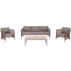 Σαλόνι Κήπου Sondra (Σετ 4Τμχ) HM6251.02 Cappuccino-Beige