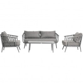Garden Lounge Willa (Set 4Pcs) HM6505.01 Grey GREY