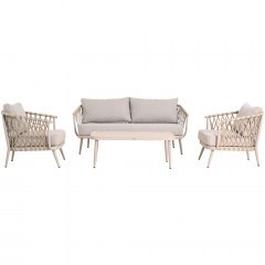 Σαλόνι Κήπου Willa (Σετ 4Τμχ) HM6505.02 Beige-Grey