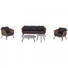 Σαλόνι Κήπου Stern (Σετ 5Τμχ) HM6555.01 Natural-Grey