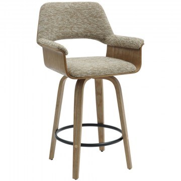 Σκαμπό Μπαρ Clipp HM9987.01 57,5x53x98cm Whitewash Beige