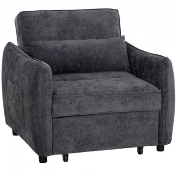 Πολυθρόνα - Κρεβάτι Oryn HM3307.01 85x88x78cm Grey