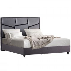 Bed With Storage Space Irida (For Mattress 160x200cm) HM718 166x206x128cm Grey