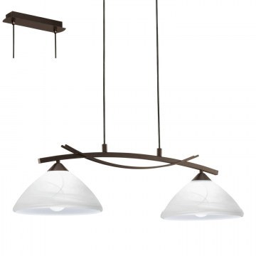 Ceiling Illuminant Vinovo 91433 White-Brown Eglo
