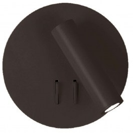 Φωτιστικό Τοίχου-Απλίκα Moby 4188201 Φ15x11cm Led 700lm 6W Black Viokef BLACK
