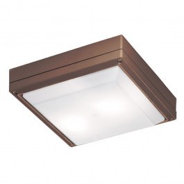 Ceiling Lamp Sq. Leros IP54 4049303 Brown Viokef BROWN