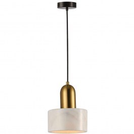 Φωτιστικό Οροφής Marble 4266100 15x140cm 1xE27 60W White-Gold Viokef WHITE-GOLD