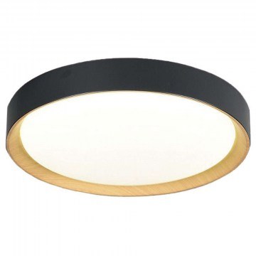 Φωτιστικό Οροφής - Πλαφονιέρα Spirit 4271101 35x7,4cm Led 1800W 24W 3000K Black Viokef