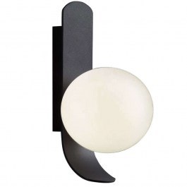 Wall Lamp Polina 4266200 12x25,5cm 1xG9 40W Black-Opal Viokef OPAL-BLACK