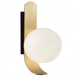 Wall Lamp Polina 4266201 12x25,5cm 1xG9 40W Gold-Opal Viokef GOLD-OPAL