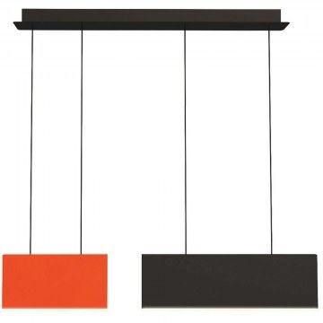 Φωτιστικό Οροφής Chroma 4274300 90x140cm Led 322lm 23,5W Orange-Black Viokef
