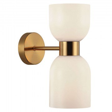 Wall Lamp - Sconce Memory 4291800 D12x21,5x30cm 2xE27 40W White-Bronze Viokef