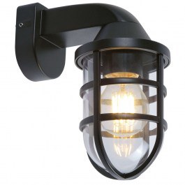 Φωτιστικό Τοίχου - Απλίκα Cap 4298100 18,5x21,5cm 1xE27 15W Black Viokef BLACK