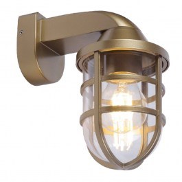 Φωτιστικό Τοίχου - Απλίκα Cap 4298101 18,5x21,5cm 1xE27 15W Brass Viokef BRASS