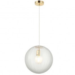 Φωτιστικό Οροφής Diana 4294300 Φ30x150cm 1xE27 40W Clear-Gold Viokef CLEAR-GOLD