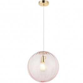 Φωτιστικό Οροφής Diana 4294302 Φ30x150cm 1xE27 40W Pink-Gold Viokef GOLD-PINK