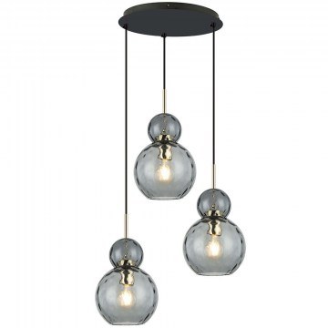 Pendant Lamp Firenze 4294500 D42x150cm 3xE27 40W Smoke-Gold Viokef