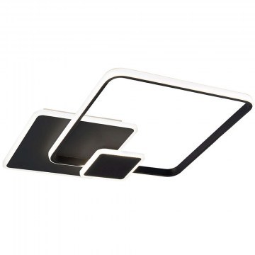 Ceiling Lamp Square Brenda 4316300 52x6,5cm Led 1811lm 42W 3000K Black Viokef