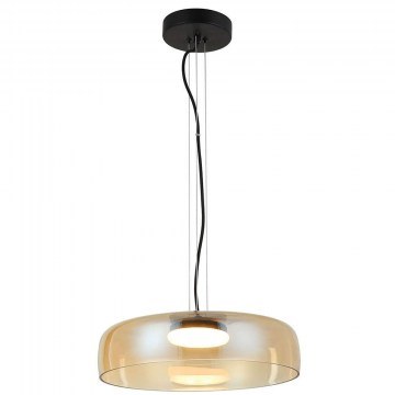 Pendant Lamp Simple 4302401 D42x150cm Led 1787lm 16W 3000K Honey-Black Viokef