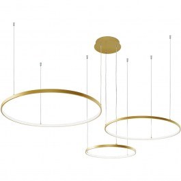 Φωτιστικό Οροφής Maximos 4301101 Φ80/60/40x300cm Dim Led 2718lm 70W Gold Viokef GOLD