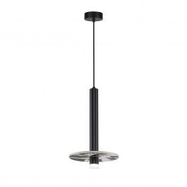 Φωτιστικό Οροφής Κρεμαστό Leandros 4320100 LED 8W 406Lm 22,5x150cm Black Viokef BLACK
