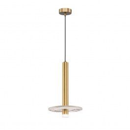 Φωτιστικό Οροφής Κρεμαστό Leandros 4320100 LED 8W 406Lm 22,5x150cm Gold Viokef GOLD